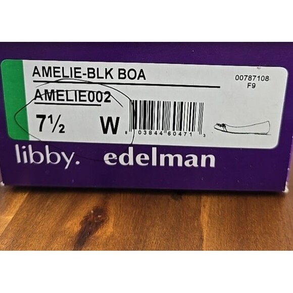 Libby Edelman Size 7.5W Royal Blue AMELIE Slip On Flat Shoes Silver Chain Accent - Picture 13 of 13